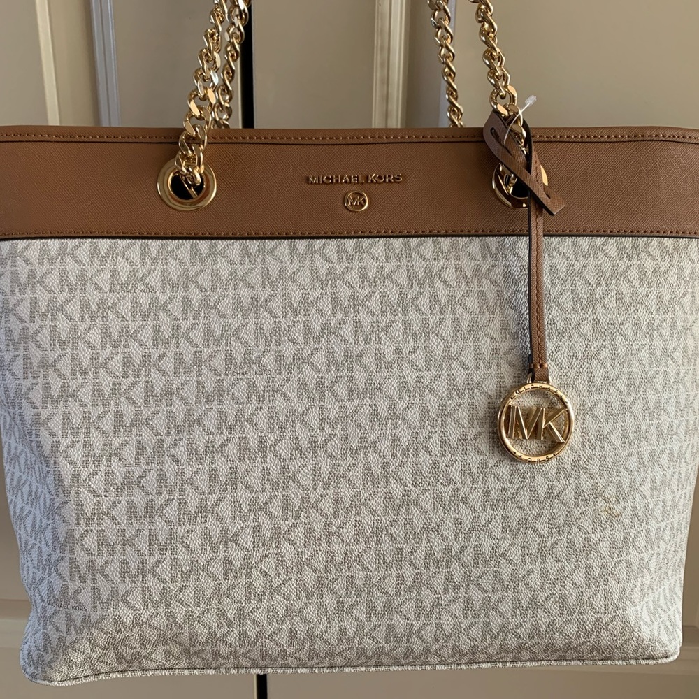 New Michael Kors Large Chain Tote